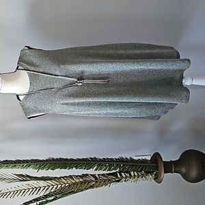 Want and Need Sparkly Silver Tent Dress/Tunic NWT